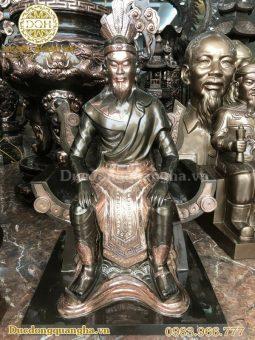 TƯỢNG VUA HÙNG ĐỒNG ĐỎ CAO 60CM