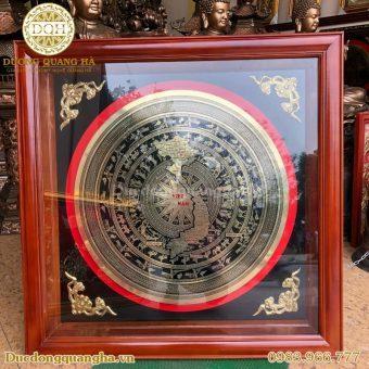 TRANH MẶT TRỐNG ĂN MÒN KHUNG GỖ 1MX1M