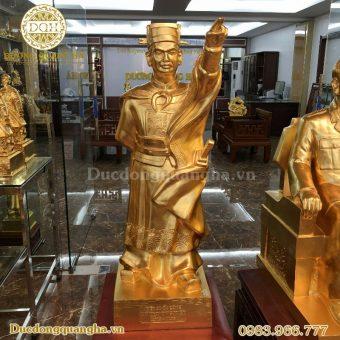 TƯỢNG LÝ THƯỜNG KIỆT CAO 90CM THIẾP VÀNG 9999