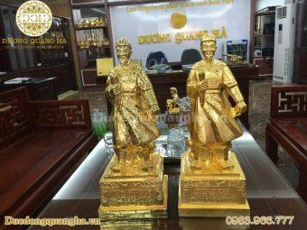 TƯỢNG TRẦN HƯNG ĐẠO CAO 50CM MẠ VÀNG