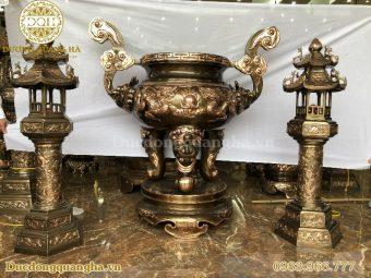 LƯ HƯƠNG ĐỒNG ĐỎ RỒNG NỔI CAO 1M1