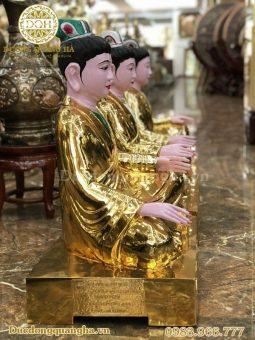 TƯỢNG TAM TÒA THÁNH MẪU 81CM MẠ VÀNG 24K