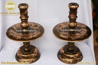 NẾN THỜ ĐỒNG ĐỎ CẠO MÀU