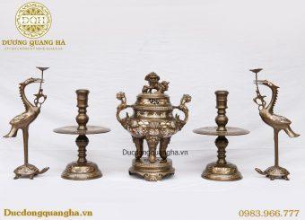 BỘ NGŨ SỰ 50 ĐỒNG ĐỎ KHẢM TAM KHÍ