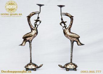 HẠC ĐỒNG ĐỎ CAO 50CM CẠO MÀU