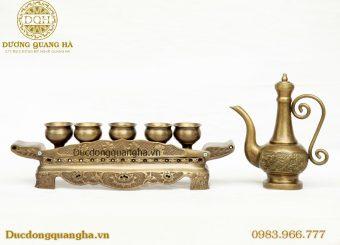 NGAI CHÉN ĐỒNG VÀNG HUN NÂU GIẢ CỔ