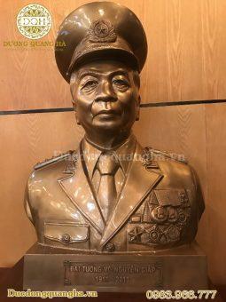 TƯỢNG BÁC GIÁP BÁN THÂN ĐỒNG ĐỎ CAO 60CM