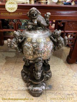 ĐỈNH CẦU KHẢM TAM KHÍ 3 CHỮ VÀNG 1M20