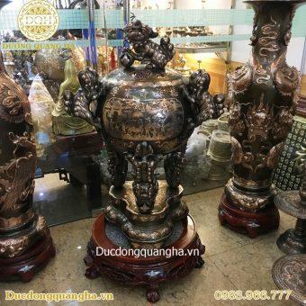 ĐỈNH QUẢ BÓNG ĐỒNG ĐỎ CẠO MÀU 1M1