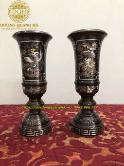 ỐNG HƯƠNG ĐỒNG ĐỎ KHẢM NGŨ SẮC CAO 30CM