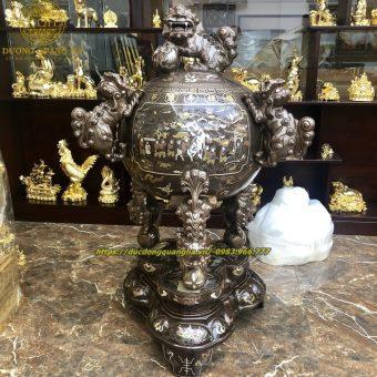 ĐỈNH CẦU THẤT LÂN KHẢM NGŨ SẮC CAO 1M3