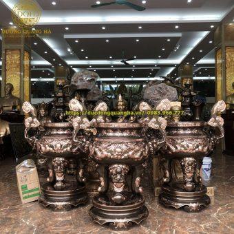 LƯ HƯƠNG ĐỒNG ĐỎ CẠO MÀU ĐỂ NGOÀI TRỜI CAO 1M3