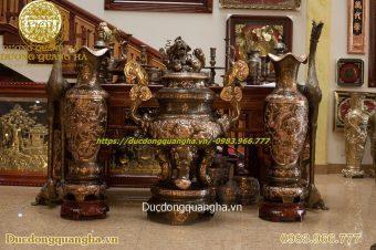 LƯ HƯƠNG 1M5 , LỌ LỘC BÌNH 1M4 VÀ ĐÔI HẠC CAO 1M8