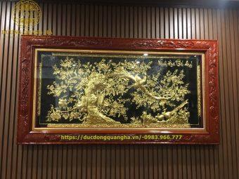 TRANH VINH HOA PHÚ QUÝ 2MX1M DÁT VÀNG 9999