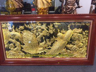 TRANH NGỌC ĐƯỜNG PHÚ QUÝ MẠ VÀNG 9999