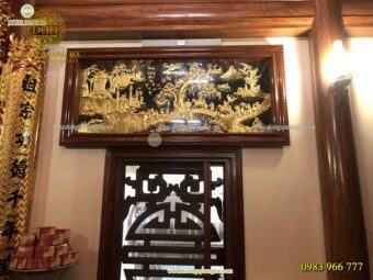 TRANH VINH QUY BÁI TỔ DÁT VÀNG 9999