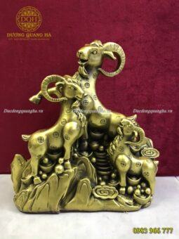 TƯỢNG DÊ BẰNG ĐỒNG VÀNG