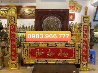BỘ ĐÀI TỰ CÂU ĐỐI 1M97 MẠ VÀNG 24K