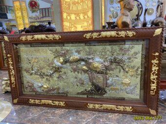 TRANH VINH HOA PHÚ QUÝ SƠN SON THIẾP VÀNG