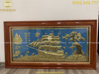 TRANH THUẬN BUỒM XUÔI GIÓ NỀN XANH