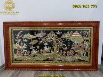 TRANH ĐỒNG QUÊ SƠN MÀU