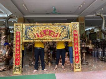 BỘ ĐẠI TỰ CÂU ĐỐI 1M97 ĐỒNG VÀNG