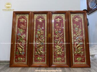 TRANH ĐỒNG TỨ QUÝ 1m2 x 40cm LÀM MÀU