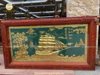 TRANH THUẬN BUỒM XUÔI GIÓ 2M3 MẠ VÀNG