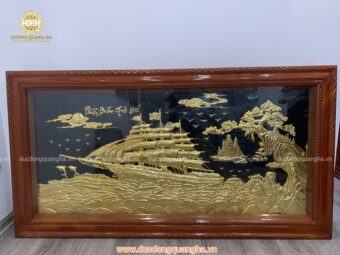 TRANH THUẬN BUỒM XUÔI GIÓ MẠ VÀNG