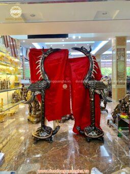 HẠC THỜ ĐỒNG ĐỎ PHỚT NỈ CAO 2,2m