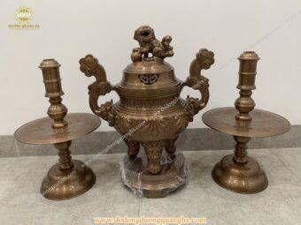 BỘ TAM SỰ ĐỒNG ĐỎ GIẢ CỔ