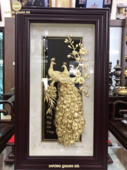 Tranh quà tặng Phú Quý Cát Tường mạ vàng 24k ý nghĩa