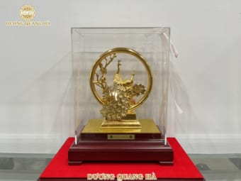 Hộp Sản Phẩm Tùng Hạc Diên Niên Mạ Vàng 24k